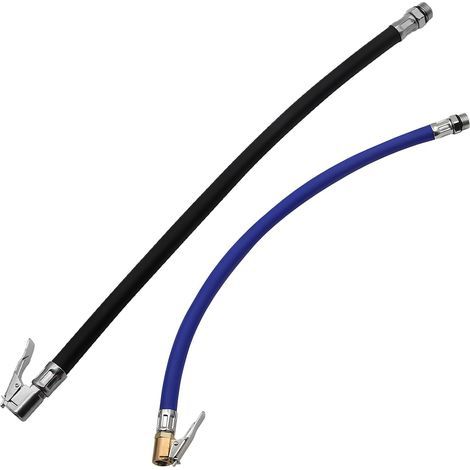 Zweiteiliger Reifenfüllschlauch, verlängertes Kfz-Ventilset, manueller Kfz-Ventilanschluss, 12,5-mm-Luftpumpenadapter, verlängerter Füllschlauch (1/5)