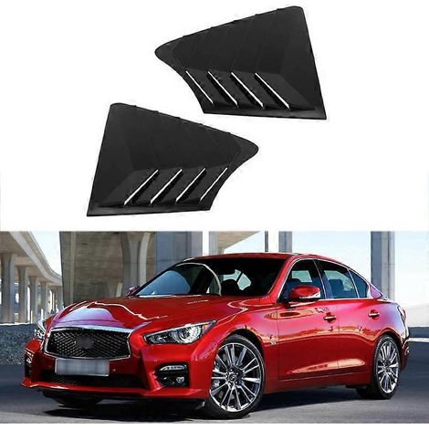 Dekorative Abdeckung für die hinteren Dreiecksblenden des Infiniti Q50 (Baujahre 2014–2022) – Kohlefaser