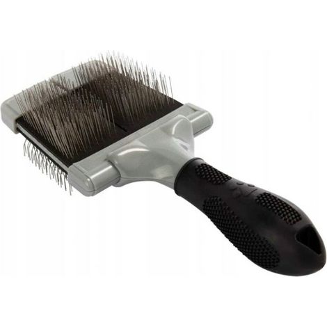 FURminator Slicker Brush Carda Grande/Dura para separar y desenredar el pelo de los perros y gatos (1/2)