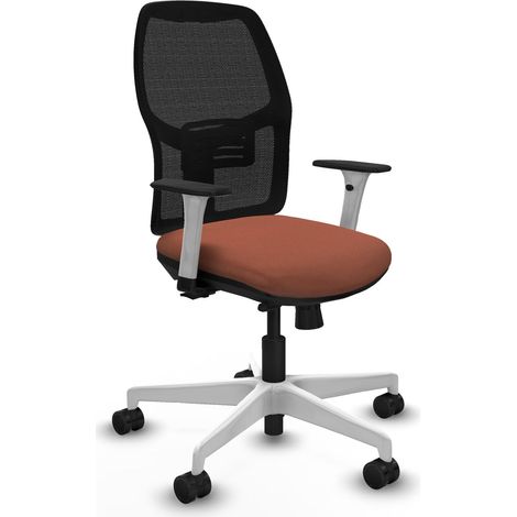 Chaise de bureau piqueras y crespo Alfera blanc support lombaire réglable (1/2)
