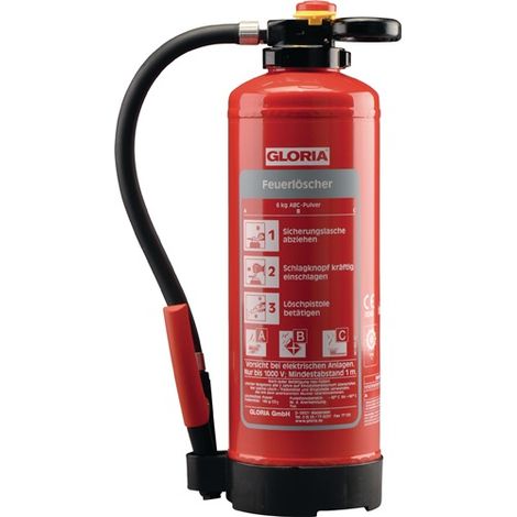 GLORIA 801291.1426 P12PRO Auflade-Pulverfeuerlöscher 12 kg wiederaufladbar Bran (1/5)