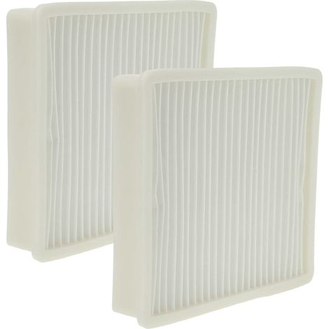 vhbw 2x filtro compatibile con Samsung VC-MB756W, VH43 aspirapolvere - filtro HEPA bianco / grigio