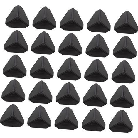 100 protège-coins de transport plastique noir pour colis (1/5)