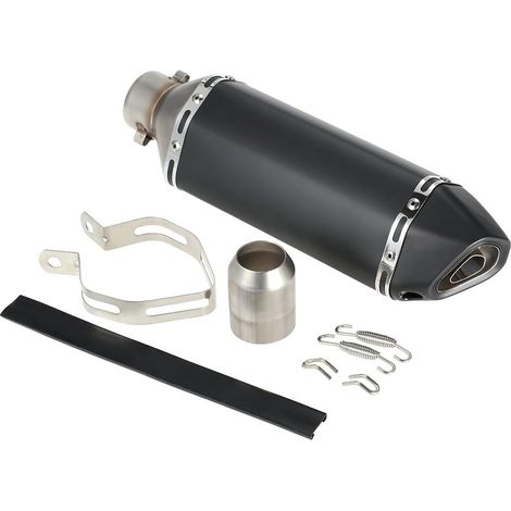 Silencieux d'échappement 38-51 mm avec DB Killer amovible en fibre de carbone Petite queue hexagonale inclinée pour motos sportives, ATV, et scooter (1/5)