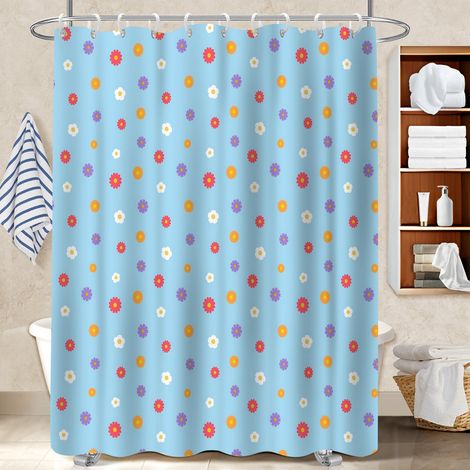 Rideau de bain en polyester 180x180 Évasion bâche polyester douche pour célibataire actif (1/5)