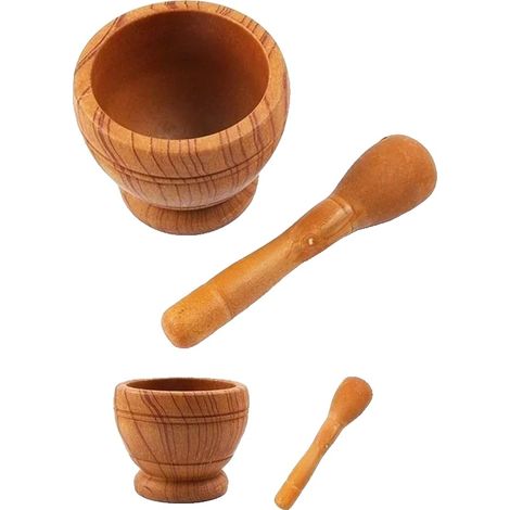 Juego de mortero y maja, resina duradera, utensilio de cocina versátil, tamaño 2 (1/2)