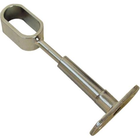 Reggitubo Ovale Aperto per Armadio finitura Cromata fissaggio dall'alto 30x15 mm