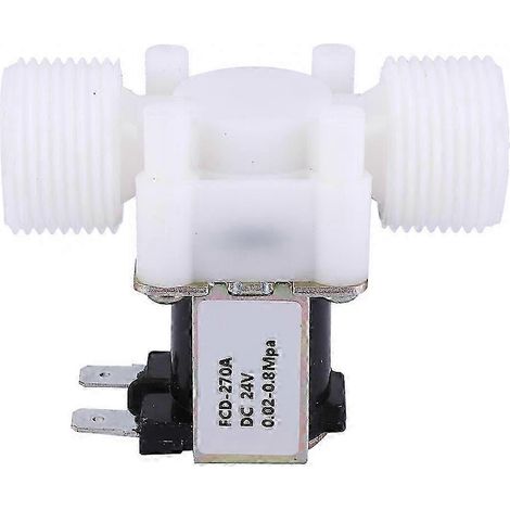 Électrovanne G3/4 NC en plastique, normalement fermée, pour arrivée d'eau, 24 V CC (1/3)