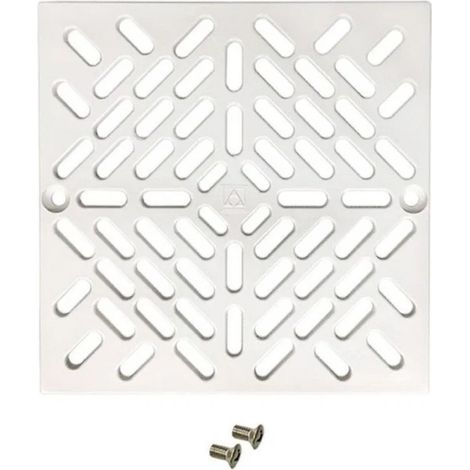 Grille d'évacuation 17,5 x 17,5 cm Grille carrée 2" pour piscines en béton ou à liner (1/5)