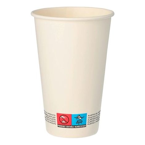 Gobelet en carton White - 30 cl - Lot de 100 - Maxiburo (1/2)