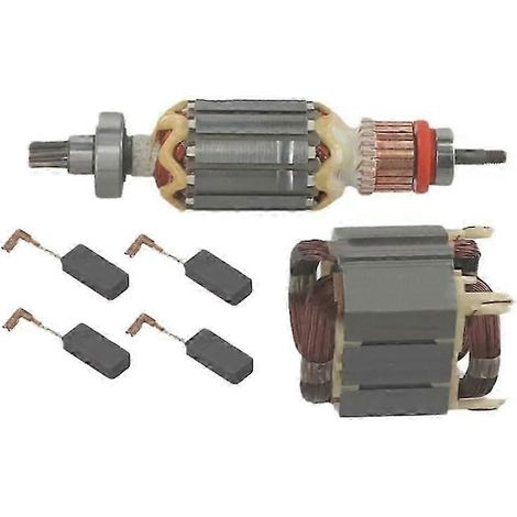 Jeu de balais de carbone pour rotor et stator compatible avec les outils électriques HR4001C, HR4010C, HR4011C, HR4003C, HR4013C et HR4001CX (pièces de rechange 5136337, 6257586, CB, SZRH, AS).