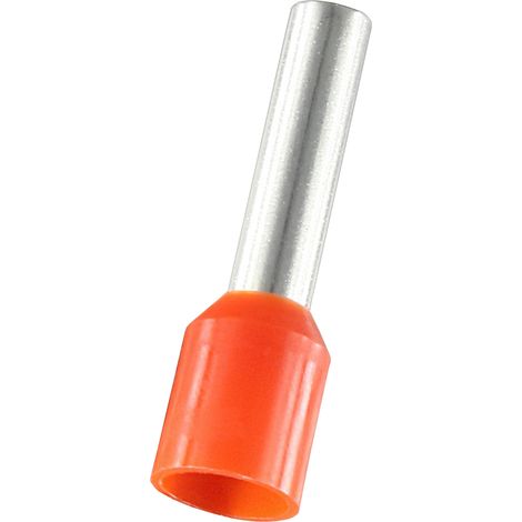 Embout de câblage RS PRO, 4mm², Orange, longueur 9mm