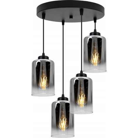 LAMPADA A SOSPENSIONE MODERNA ED ELEGANTE CON PARALUME IN VETRO (1/5)