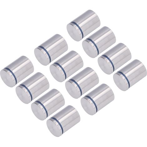 Lot de 12 clous publicitaires en acier inoxydable, vis d'entretoise murale 38 x 50 mm pour supermarché et chambre (1/5)