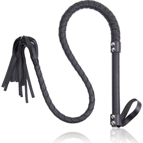 Cravache Noire de 47" de Long (1/4)