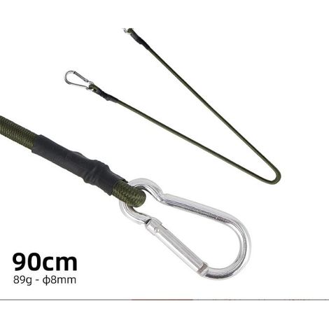 Sandows élastiques 90 cm avec mousquetons, lot de 4, pour camping, bagages, tentes et cordes de fixation (1/4)
