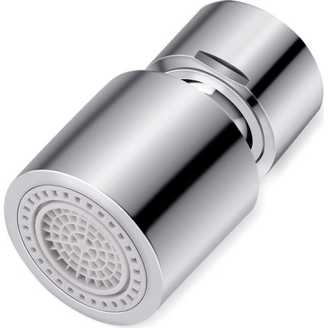 Aérateur de robinet pivotant à 360°, double jet, 22 mm, économiseur d'eau, anti-éclaboussures, pour robinet de cuisine et lavabo, pommeau de douche, diffuseur, FM22 (1/5)