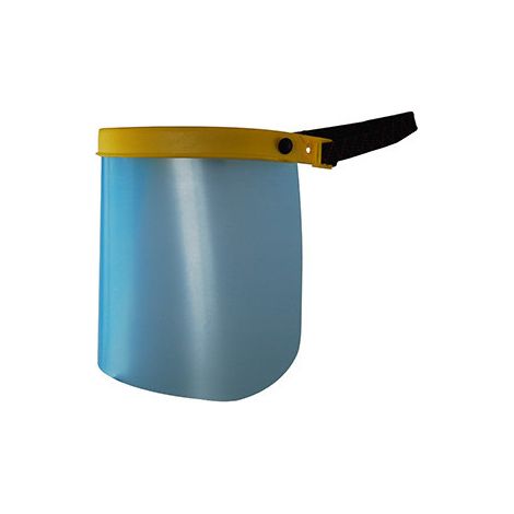 Visor de protección pantalla de plástico de policarbonato. Altura de la visera: 190 mm. Norma EN166 B.