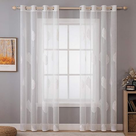 Net Curtains 140 x 260 cm White (1/5)