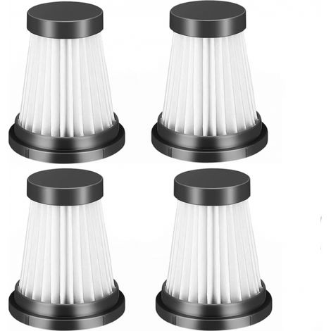 Lot de 4 filtres HEPA remplaçables pour aspirateurs sans fil puissants (13 kPa), compatibles avec modèles type K12, K13, X7, Foxnovo et autres aspirateurs mains compacts – filtration fine des particul