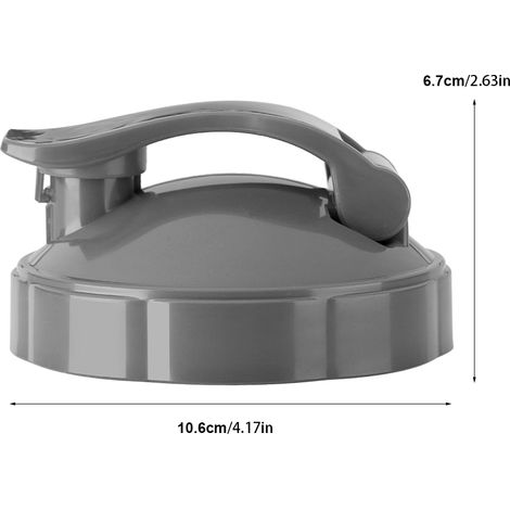 Couvercle à charnière de rechange gris pour bouteille de centrifugeuse 600W/900W (1 pièce). (1/5)