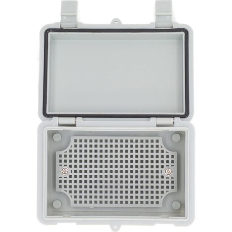 IP65 Wasserdichte Anschlussdose für den Außenbereich, mit Klappdeckel und Clip, isolierendem Kunststoff, grau, zur Selbstmontage (1/5)
