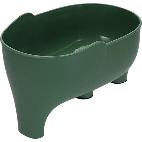 Cesta para lavar verduras, cesta escurridora con forma de elefante, cesta para frutas para escurrir pasta y fideos (verde) 8,7 x 5,5 x 3,93 pulgadas (1/5)