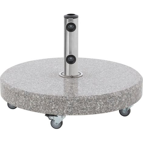 Doppler CLICK-IT® Granitsockel 50 oder 70 kg auswählbar 85897 Rollsockel inkl. Standrohr 70 kg (1/5)