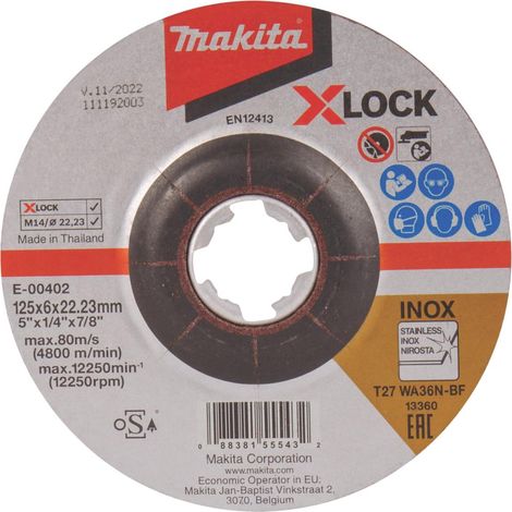 Meule Makita 125x6mm INOX (1/4)