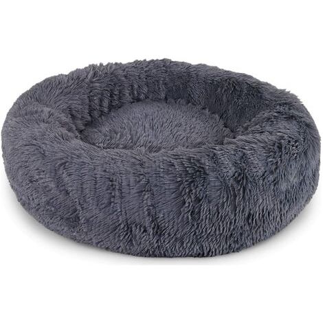 Couchage Panier Pour Chats Chien --Taille 60 CM-- Gris Foncé (1/5)