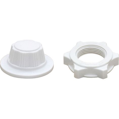 Colección de tuercas de tornillo, juego de tuercas de ventilador en blanco (1/2)