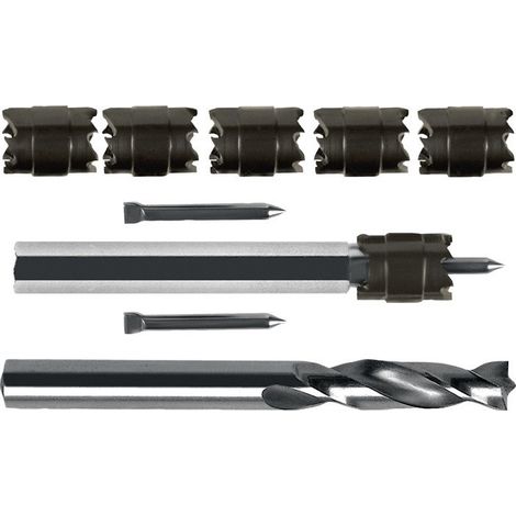 RUKO  Kit  frese  per  punti  di  saldatura  HSS-G/HSS-Co5  Ø  10  -  8  mm  9  pz.  -  101104M