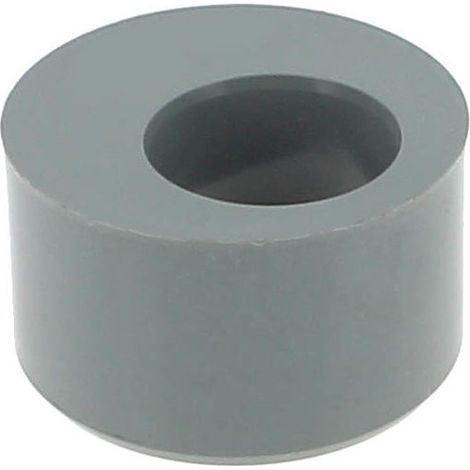 Raccord d'évacuation PVC tampon de réduction simple Ø75/40 – Longueur 44,5mm – Diamètre mâle Ø75 – Diamètre femelle Ø40 – NF-M1