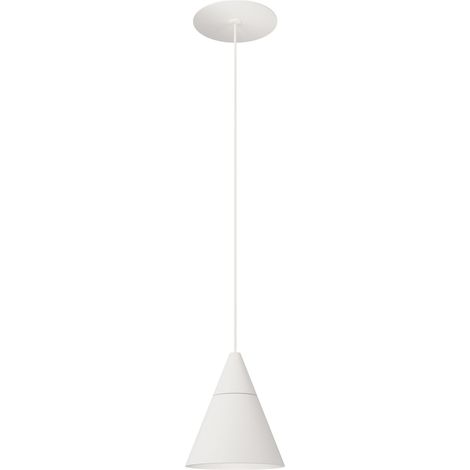 Zoe Suspension Recessed - Lampada a Sospensione Conica LED 7W, 38º, 3000K, Finitura Bianco Opaco, CRI90, UGR19 - Beneito & Faure (1/5)