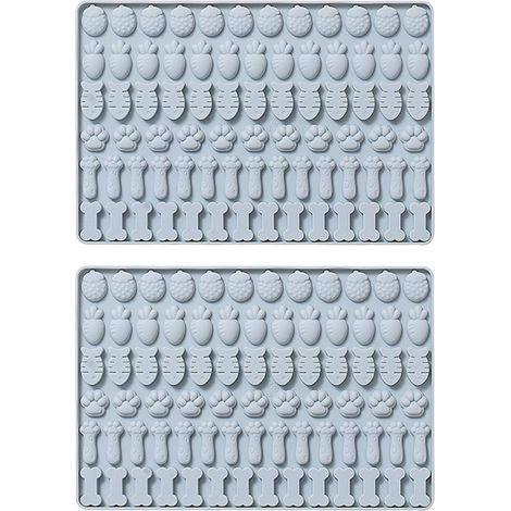 Moule en Silicone Alimentaire, Lot de 2 Bleus - Sans BPA, Pour Cuisine et Pâtisserie, Lavable au Lave-Vaisselle (1/2)