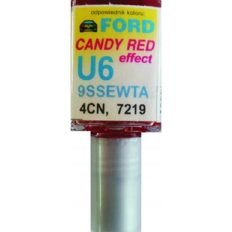 Réparation des rayures de peinture rouge bonbon Ford U6 9SSEWTA 10 ml ARA (1/5)