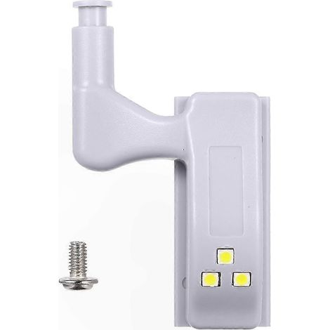 Lot de 10 Lampes LED à Détecteur de Mouvement pour Charnières, Idéal pour Placards, Armoires, Garde-Manger et Autres Espaces (1/3)