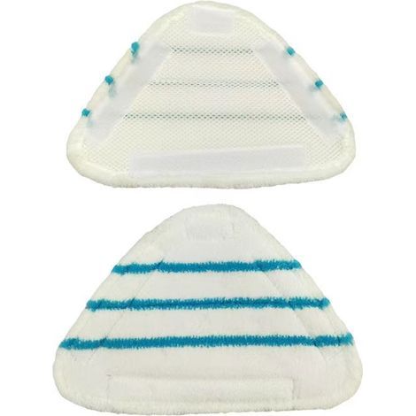 Housses en Microfibre Balai Vapeur Steam Accessoire Chiffons universel Triangle lavable pour Nettoyeur Vapeur Hot Spray, Blanc Microfibre Steam Mop Pads Lavables En Machine(lot de 3) (1/5)