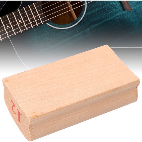 Bloc de ponçage pour touche de guitare, outil de nivellement des frettes avec papier abrasif (12'') (1/5)