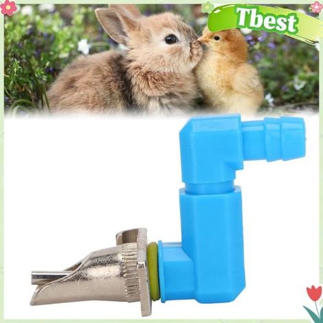Tbest Abreuvoir de lapins Abreuvoir Automatique pour Lapins, Système D'abreuvement Sain avec Connecteur en animalerie distributeur (1/5)