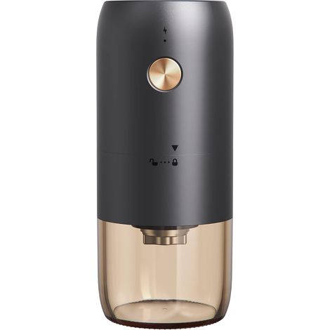 Tragbare Akku-Kaffeemühle mit einstellbaren Einstellungen, 35 G Kapazität, 1500 mAh wiederaufladbar, konisches Edelstahlmahlwerk für Espresso, Handbrühen, Reisen, Camping (1/5)