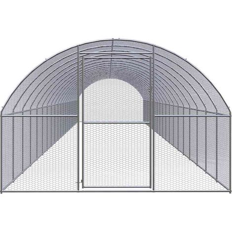 Maison Exclusive - Outdoor-Hühnerstall 3x20x2 m Verzinkter Stahl (1/5)