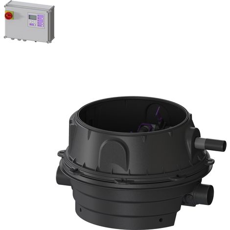-Rückstauhebeanlage Ecolift XL Mono, 1 mot. Klappe, SPF 1500-S3, Konus