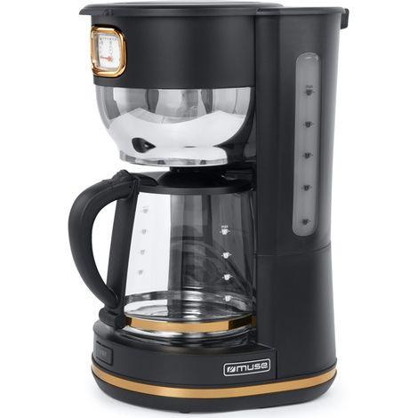 Cafetière Muse MS-220 BC - Porte-filtre - 1000W - réservoir 1.4 L (10 tasses) - Cadrant rétro de maintien de la température