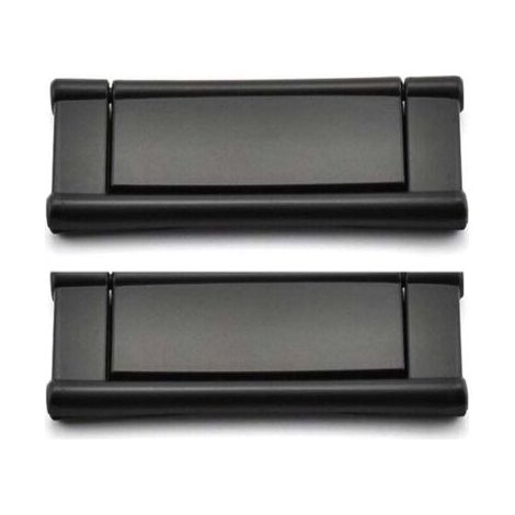 Poignee de Meuble Cuisine, 64mm Poignées Invisibles pour Armoires de Cuisine, Tiroirs - Alliage de Zinc - Noir Mat - 2 pcs (1/4)