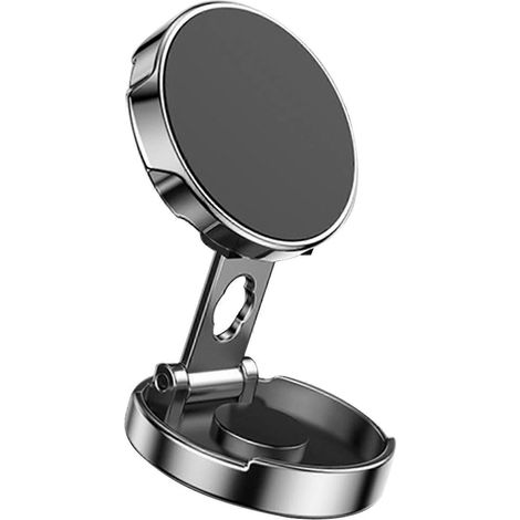 Support magnétique pour téléphone de voiture avec rotation pliage, support universel anti-chute pour smartphone, compatible avec tous types de voitures, pour bureau, maison (1/5)