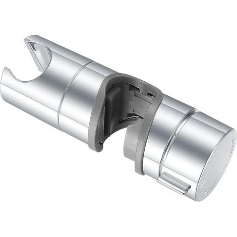 Soporte reemplazable para ducha de mano, soporte para cabezal de ducha de ABS cromado, diámetro ajustable de 18 a 25 mm. (1/5)