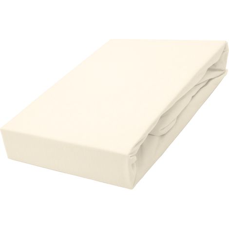 Matratzenschoner 160x200, wasserdichtes Spannbettlaken – Creme (1/5)