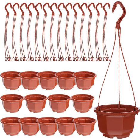 15 Stück hängende Pflanzgefäße für Gartenpflanzen aus