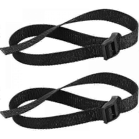 Lot de 2 courroies de pédales réglables pour rameur, courroies d'exercice de rechange pour rameur (1/5)
